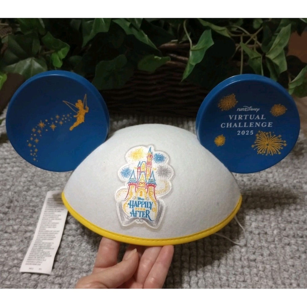 Run Disney Virtual Series Challenge 2025 Happily Ever After Mickey Ears Hat WDW